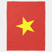 Vietnamese vlag (Vietnam) Fleece Deken (Voorkant)