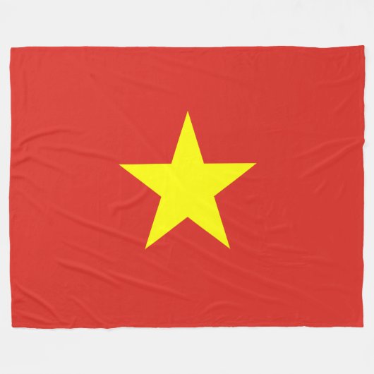 Vietnamese vlag (Vietnam) Fleece Deken (Voorkant (Horizontaal))