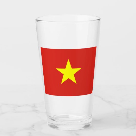 Vietnamese vlag (Vietnam) Glas (Voorkant)