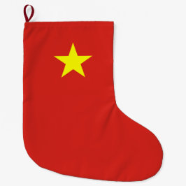 Vietnamese vlag (Vietnam) Grote Kerstsok
