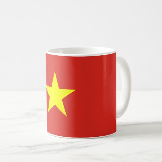 Vietnamese vlag (Vietnam) Koffiemok (Voorkant rechts)