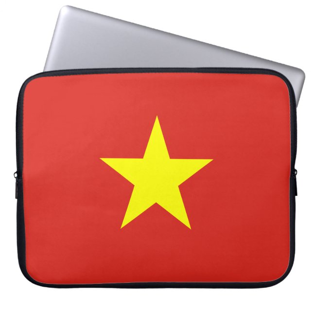 Vietnamese vlag (Vietnam) Laptop Sleeve (Voorkant)