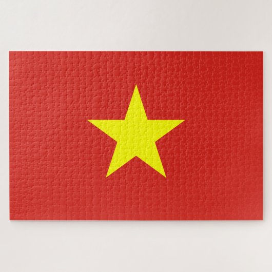 Vietnamese vlag (Vietnam) Legpuzzel (Horizontaal)