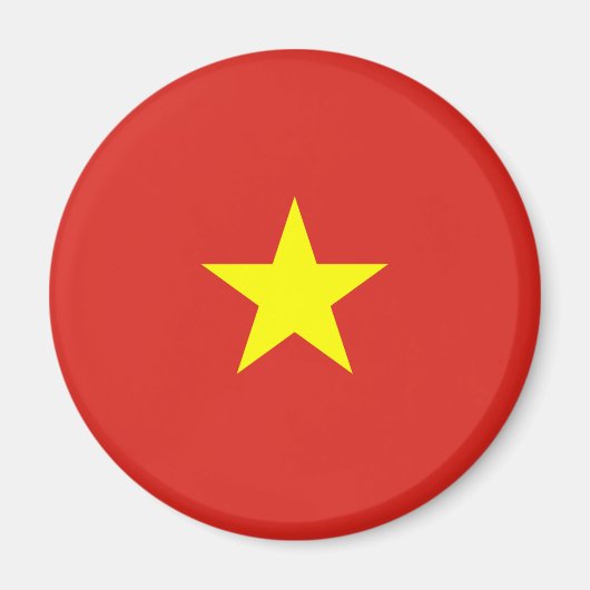 Vietnamese vlag (Vietnam) Magneet (Voorkant)