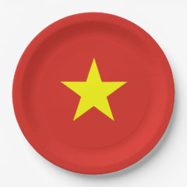 Vietnamese vlag (Vietnam) Papieren Bordje