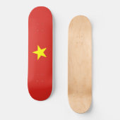 Vietnamese vlag (Vietnam) Persoonlijk Skateboard (Voorkant)