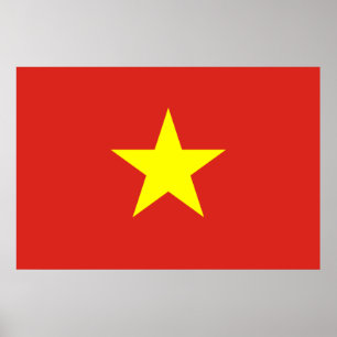 Vietnamese vlag (Vietnam) Poster
