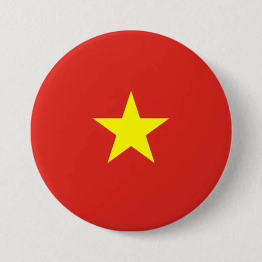 Vietnamese vlag (Vietnam) Ronde Button 7,6 Cm (Voorkant)