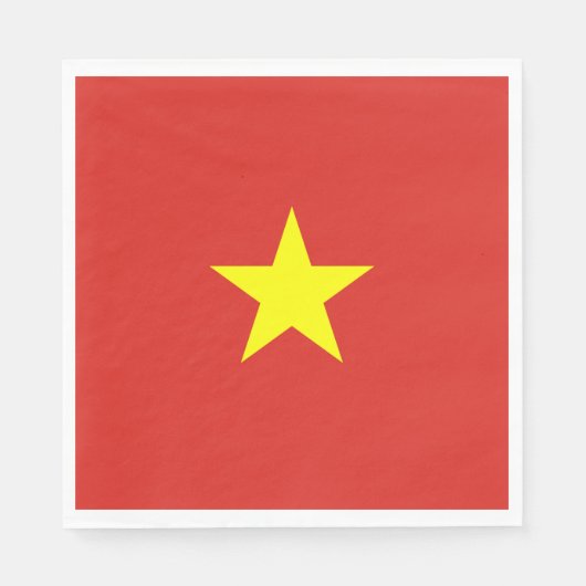 Vietnamese vlag (Vietnam) Servet (Voorkant)