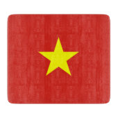 Vietnamese vlag (Vietnam) Snijplank (Voorkant)