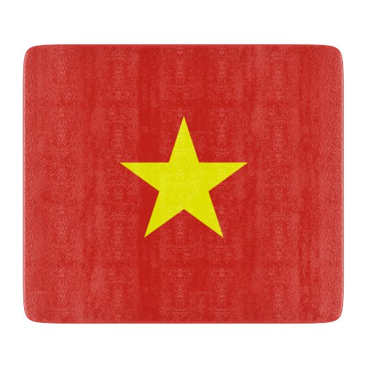 Vietnamese vlag (Vietnam) Snijplank (Voorkant)