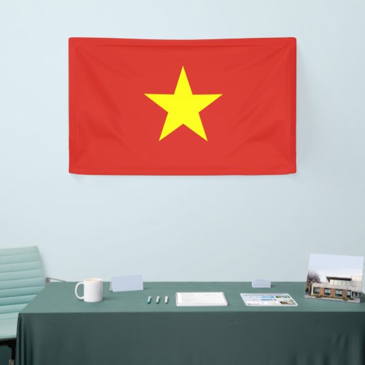 Vietnamese vlag (Vietnam) Spandoek (Beurs)