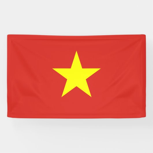 Vietnamese vlag (Vietnam) Spandoek (Horizontaal)