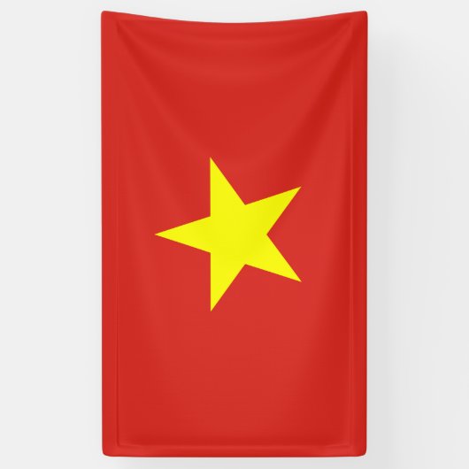 Vietnamese vlag (Vietnam) Spandoek (Verticaal)