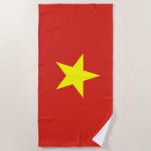 Vietnamese vlag (Vietnam) Strandlaken (Voorkant)