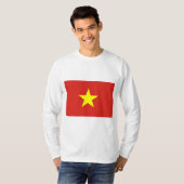 Vietnamese vlag (Vietnam) T-shirt (Voorkant volledig)