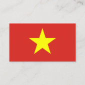 Vietnamese Vlag, Vlag van Vietnam Visitekaartje (Voorkant)