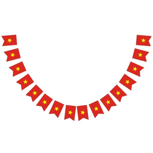 Vietnamese vlag vlaggetjes (Alle)