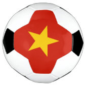 Vietnamese vlag voetbal (Gedraaid)