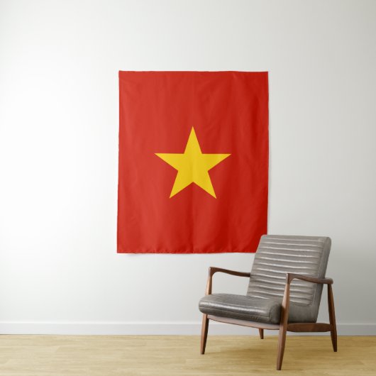 Vietnamese vlag wandkleed (In situ)