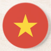 Vietnamese vlag zandsteen onderzetter (Voorkant)