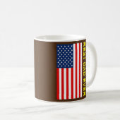 Vietnamese VNCH Flag Viet Nam Cong Hoa Best Dad Koffiemok (Voorkant rechts)