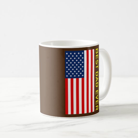 Vietnamese VNCH Flag Viet Nam Cong Hoa Best Dad Koffiemok (Voorkant rechts)