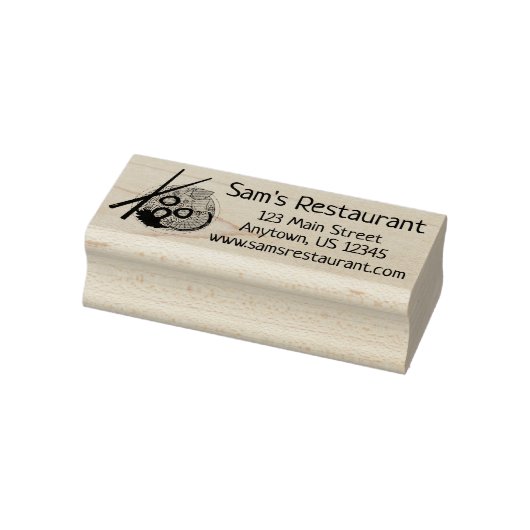 Vietnamese voedselkip nodle Pho Soup Foodie Rubberstempel (Stempel)