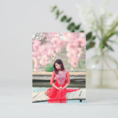 Vietnamese vrouw briefkaart (Staand voorkant)