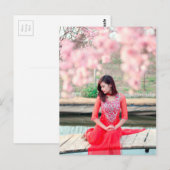 Vietnamese vrouw briefkaart (Voorkant / Achterkant)