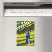 Vietnamese vrouw in Sapa Reizen Magneet (Insitu (Vaatwasser))