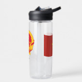 Vietnamese wapenschild, vlag, Vietnam Waterfles (Links)