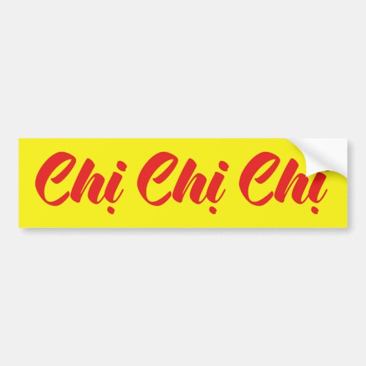 Vietnamese Zus - Chị ~ Vietnamese taal Bumpersticker (Voorkant)