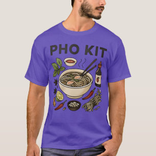 Vietnamiaans Voedsel Pho Kit retro T-shirt