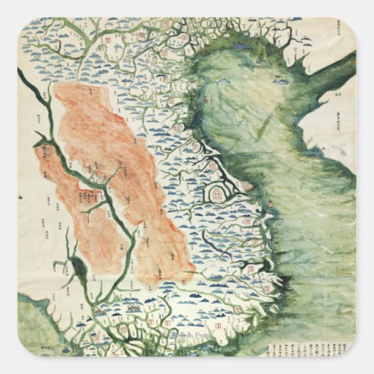 VietnamPanoramaVietnam Vierkante Sticker (Voorkant)