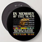 Viëtrijksveteranen herdenken herdenkingsdag in het ronde button 6,0 cm (Voorkant /achterkant)