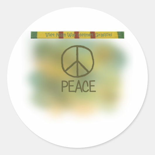 Viëtrijstgraffiti Ronde Sticker (Voorkant)