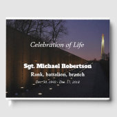 Viëtteran en Memorial in Washington Gastenboek (Voorkant)