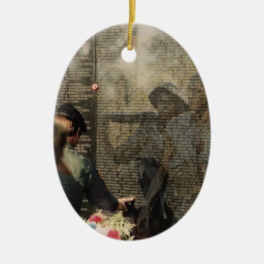 Viëtterans-onderscheiding Keramisch Ornament (Voorkant)