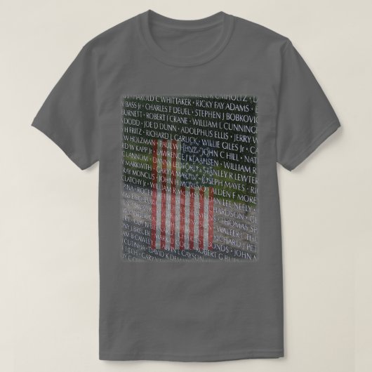 Viëtveteranen Memorial Wall Washington T-shirt (Design voorkant)