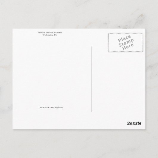 Viëtveteranenherdenking Briefkaart (Achterkant)