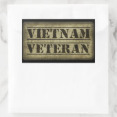 Viëtveteranenleger Rechthoekige Sticker (Tas)