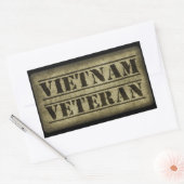 Viëtveteranenleger Rechthoekige Sticker (Envelop)