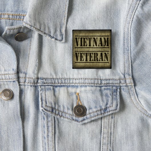 Viëtveteranenleger Vierkante Button 5,1 Cm (In situ)