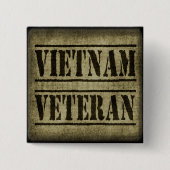 Viëtveteranenleger Vierkante Button 5,1 Cm (Voorkant)