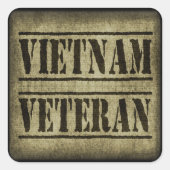Viëtveteranenleger Vierkante Sticker (Voorkant)