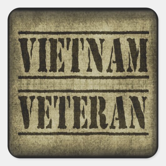 Viëtveteranenleger Vierkante Sticker (Voorkant)