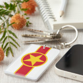 ViëtVietnam: rond vlagsymbool cirkel leger av Sleutelhanger (Voorkant Rechts)