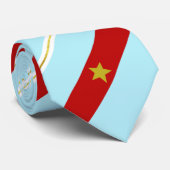 ViëtVietnamese vlag-wapenschild stropdas (Opgerold)