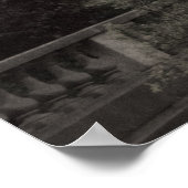 Vieux carrousel Sacré-Cœur de Montmartre Paris Poster (Hoek)